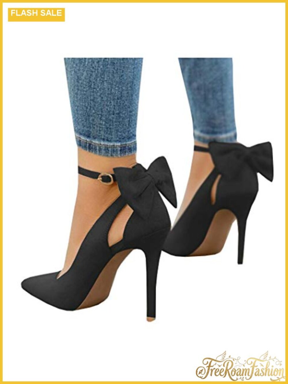 Faux Suede Pointed Toe Stiletto Heels D'Orsay Ankle Strap Pumps Wedding